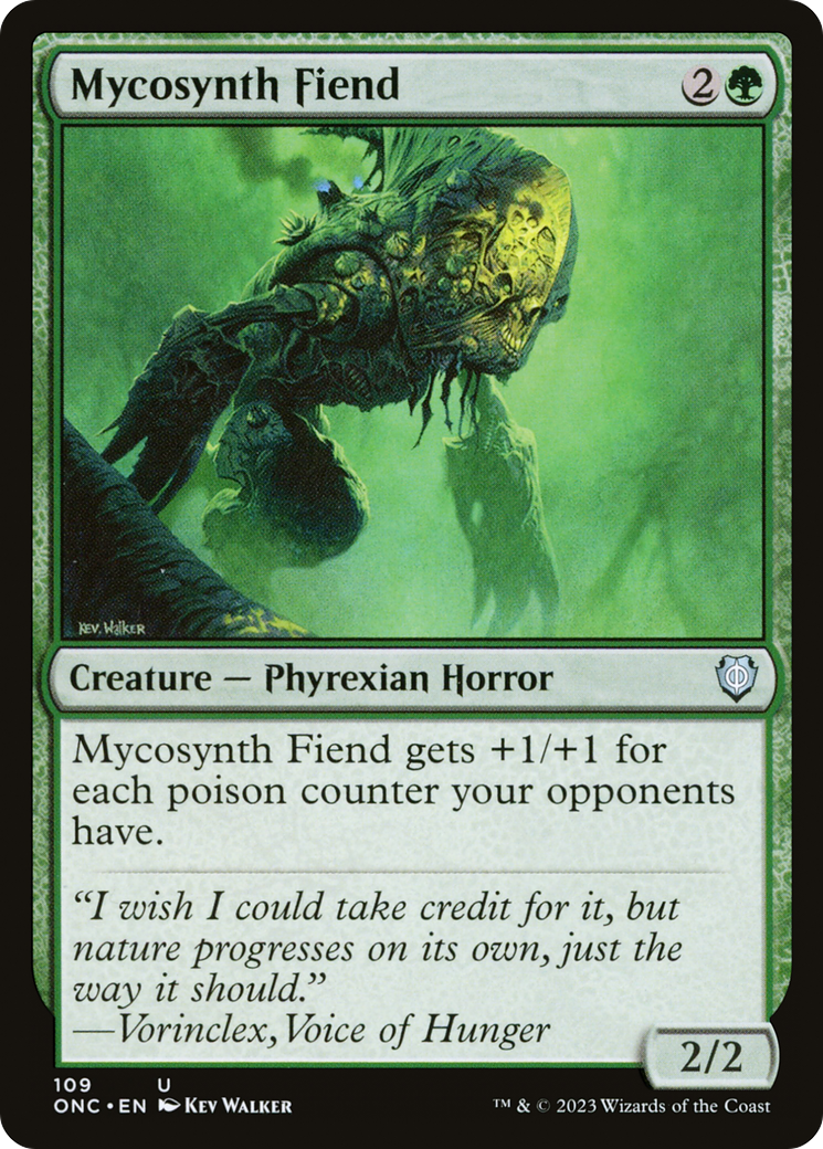 Mycosynth Fiend⁣ - Commander: Phyrexia: All Will Be One⁣ (Uncommon)⁣ [109]