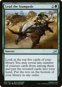 Lead the Stampede (IKO-163) - Ikoria: Lair of Behemoths Foil
