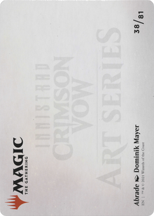 Abrade // Abrade (AVOW-038) - Crimson Vow Art Series (Borderless) Foil