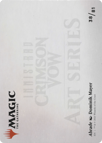 Abrade // Abrade (AVOW-038) - Crimson Vow Art Series (Borderless) Foil