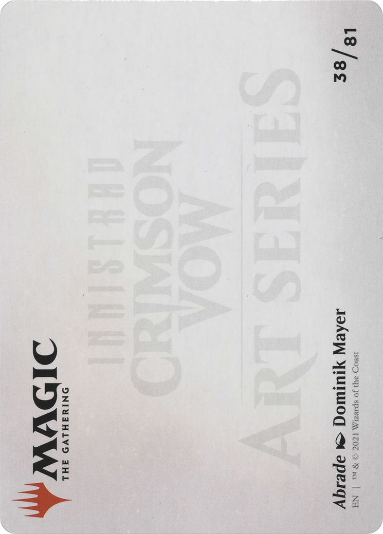 Abrade // Abrade (AVOW-038) - Crimson Vow Art Series (Borderless)