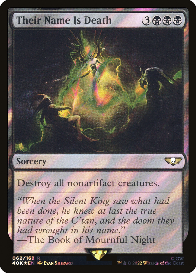 Their Name Is Death (Surge Foil) (40K-62★) - Warhammer 40,000 Commander Foil