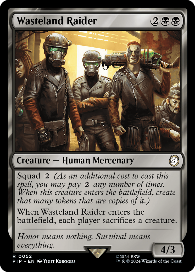 Wasteland Raider⁣ - Universes Beyond: Fallout⁣ (Rare)⁣ [52]