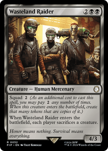 Wasteland Raider⁣ - Universes Beyond: Fallout⁣ (Rare)⁣ [52]