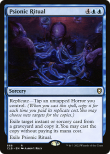 Psionic Ritual (V.1)⁣ - Commander Legends: Battle for Baldur's Gate: Extras⁣ (Rare)⁣ [668]