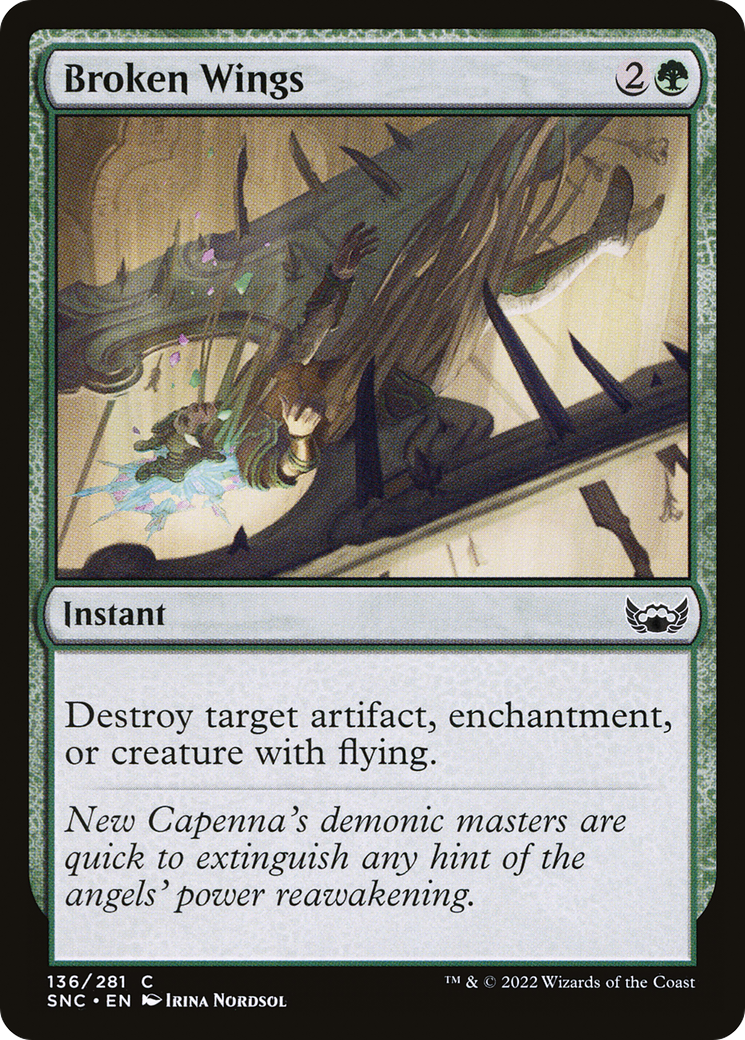 Broken Wings (SNC-136) - Streets of New Capenna Foil