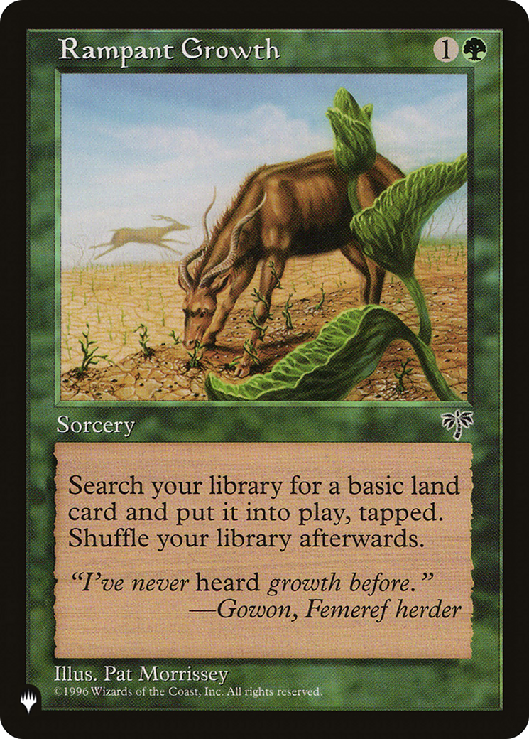 Rampant Growth (LIST-MIR-235) - The List