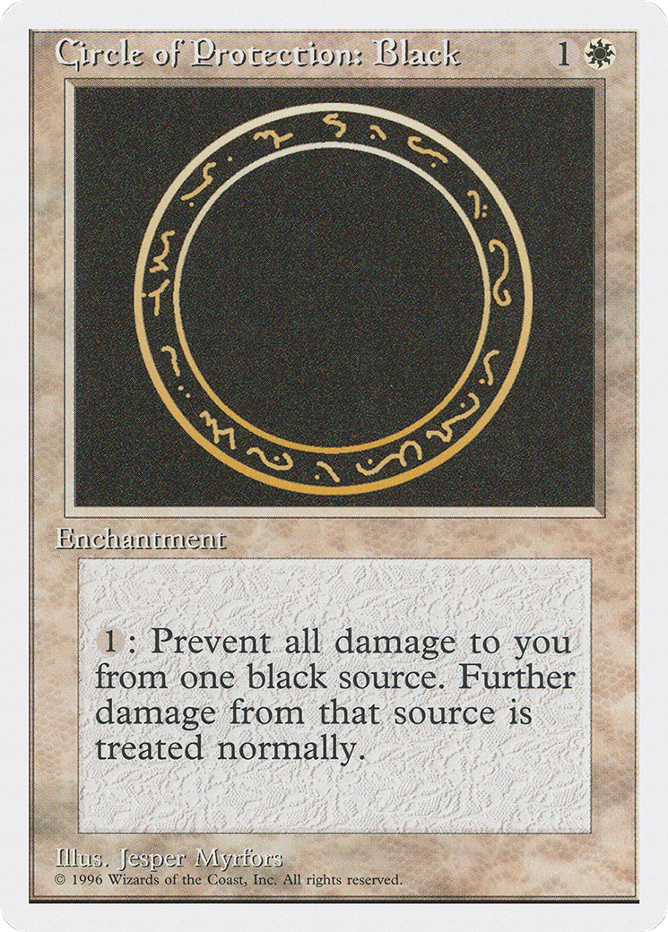 Circle of Protection: Black (2PS-002) - Introductory Two-Player Set