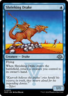Shrieking Drake⁣ - Modern Horizons 3⁣ (Uncommon)⁣ [272]