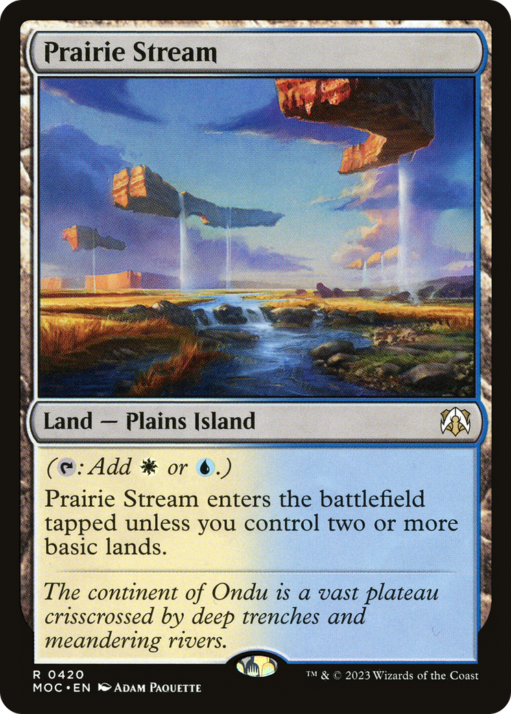Prairie Stream⁣ - Commander: March of the Machine⁣ (Rare)⁣ [420]