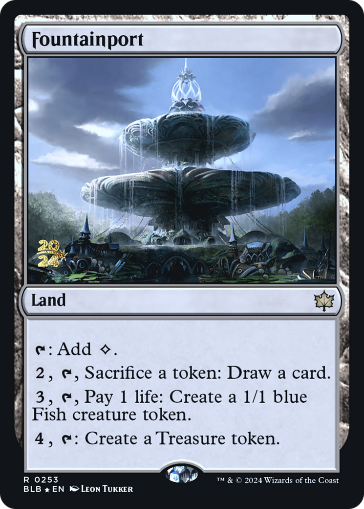 Fountainport (PRE-253S) - Bloomburrow Promos Foil