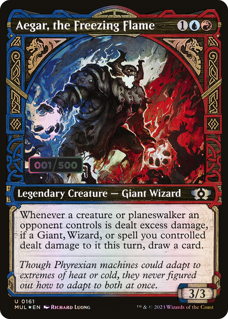 Aegar, the Freezing Flame (Serial Numbered) (MUL-161) - Multiverse Legends: (Showcase) Foil