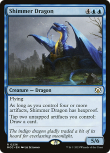 Shimmer Dragon⁣ - Commander: March of the Machine⁣ (Rare)⁣ [236]