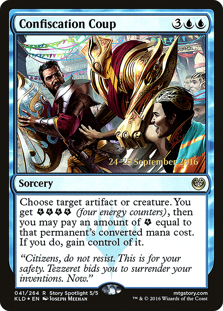 Confiscation Coup (PRE-41S) - Kaladesh Promos Foil