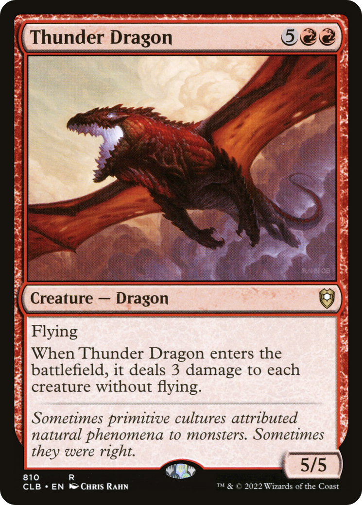Thunder Dragon⁣ - Commander Legends: Battle for Baldur's Gate: Extras⁣ (Rare)⁣ [810]