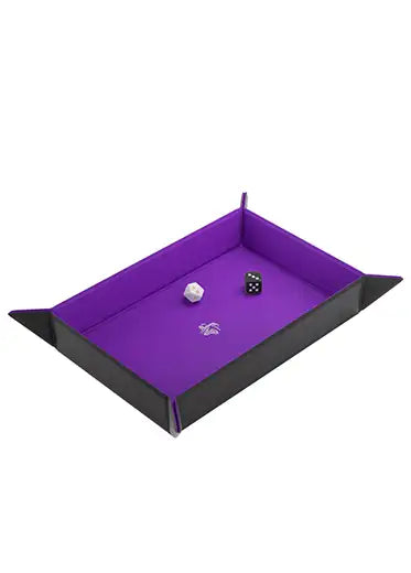 Gamegenic-Magnetic-Dice-Tray-Rectangle-Purple-Folded