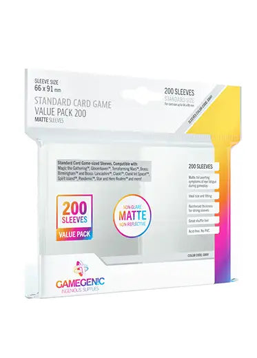 Gamegenic: Standard Card Game Value Pack 200 Matte