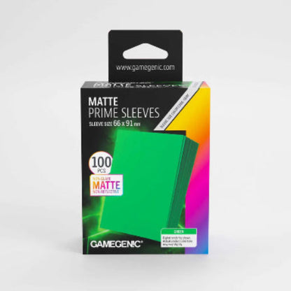 Gamegenic Matte Prime Sleeves Green