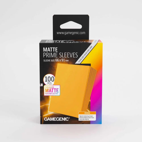 Gamegenic Matte Prime Sleeves Orange