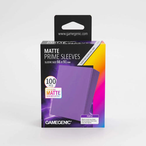 Gamegenic Matte Prime Sleeves Purple