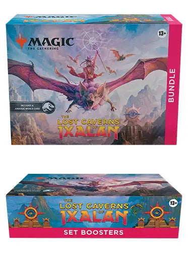 MTG: The Lost Caverns of Ixalan - Set Booster Box + Bundle Double Sleeved MTG: The Lost Caverns of Ixalan - Set Booster Box + Bundle Double Sleeved