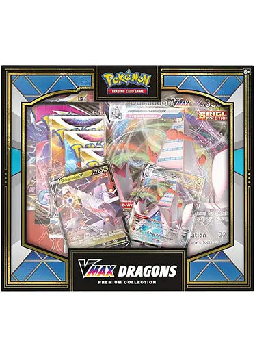 Pokemon TCG: Double Dragon Vmax Premium Collection Blue