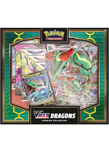 Pokemon TCG: Double Dragon Vmax Premium Collection Blue