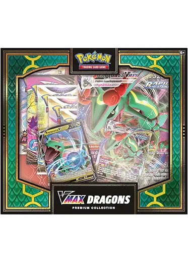 Pokemon TCG: Double Dragon Vmax Premium Collection Blue