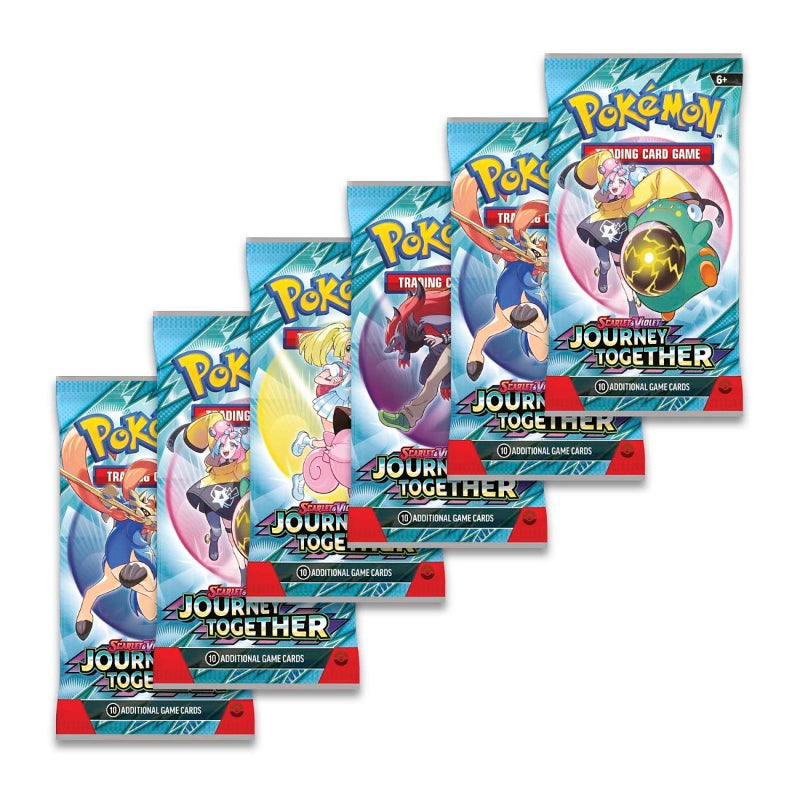 Pokémon trading card Journey Together 6 packs