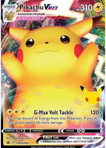 Pokemon TCG: Pikachu Vmax SWSH062 Promo Card