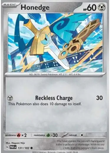 Pokemon TCG: Honedge PAR 131/182 Holo Card