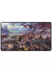 Ultra Pro: MTG Universes Beyond: Lord of the Rings: Tales of Middle Earth - Black Stitched Playmat - Borderless Scene