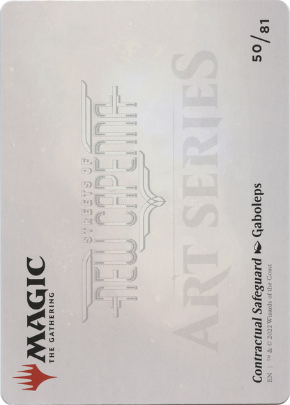Contractual Safeguard // Contractual Safeguard (ASNC-050) - New Capenna Art Series (Borderless)