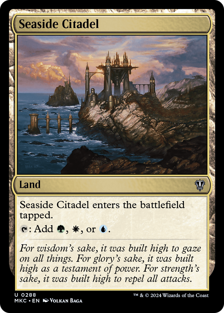 Seaside Citadel⁣ - Commander: Murders at Karlov Manor⁣ (Uncommon)⁣ [288]