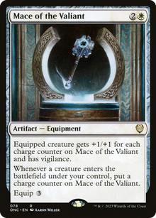 Mace of the Valiant⁣ - Commander: Phyrexia: All Will Be One⁣ (Rare)⁣ [78]