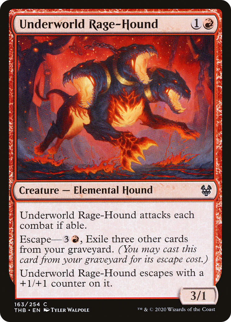 Underworld Rage-Hound⁣ - Theros Beyond Death⁣ (Common)⁣ [163]