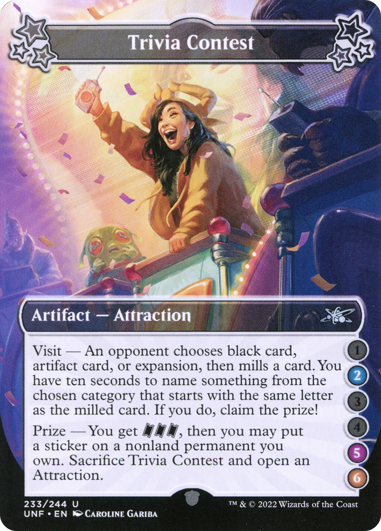 Trivia Contest (2-5-6) (UNF-233C) - Unfinity