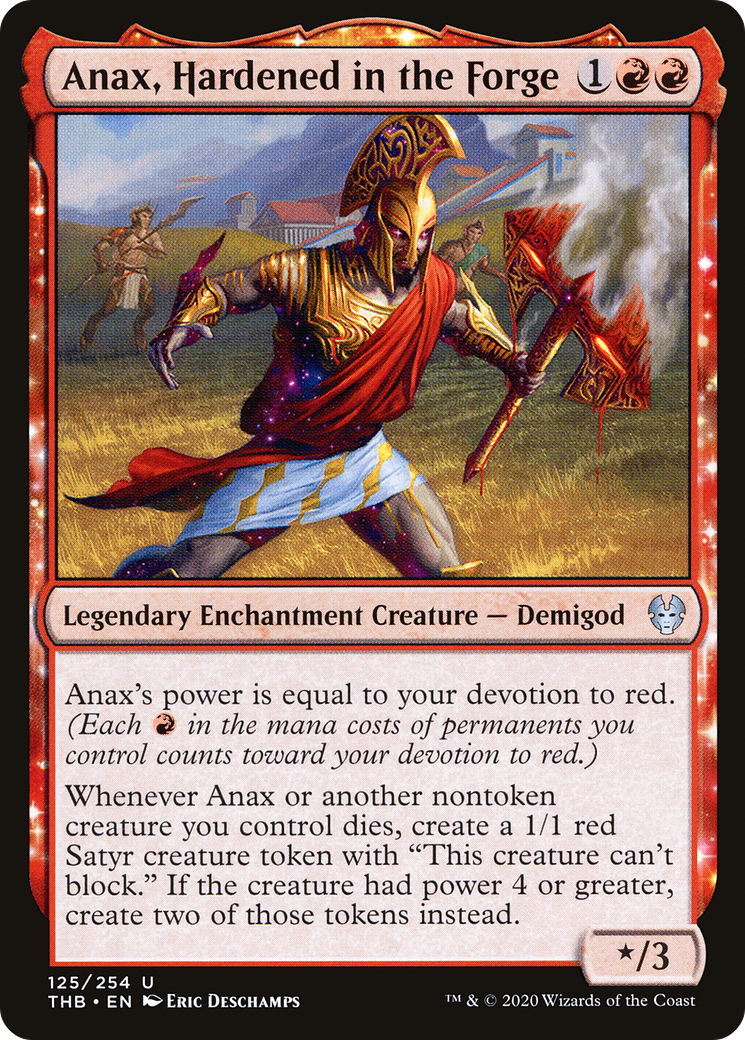 Anax, Hardened in the Forge⁣ - Theros Beyond Death⁣ (Uncommon)⁣ [125]