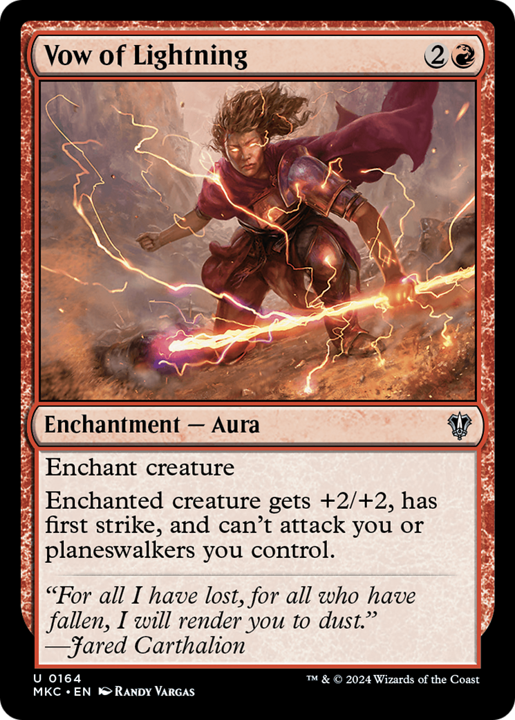 Vow of Lightning⁣ - Commander: Murders at Karlov Manor⁣ (Uncommon)⁣ [164]