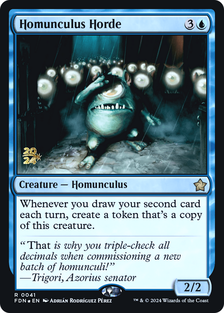 Homunculus Horde (PRE-41S) - Foundations Promos Foil