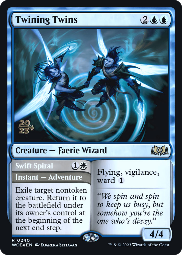 Twining Twins (PRE-240S) - Wilds of Eldraine Promos Foil
