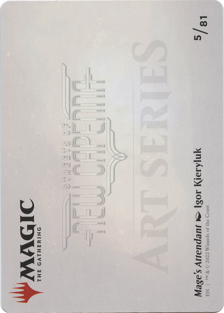 Mage's Attendant // Mage's Attendant (ASNC-005) - New Capenna Art Series (Borderless) Foil