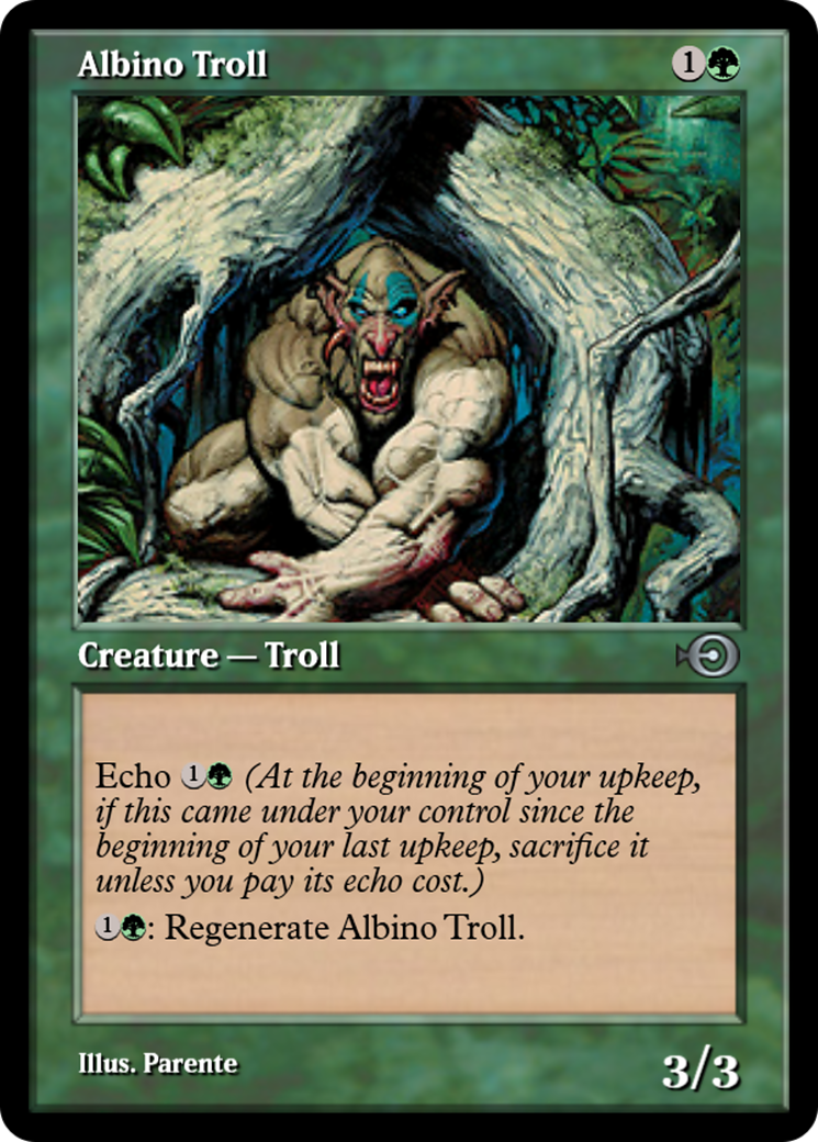 Albino Troll (PRM-36122) - Magic Online Promos Foil