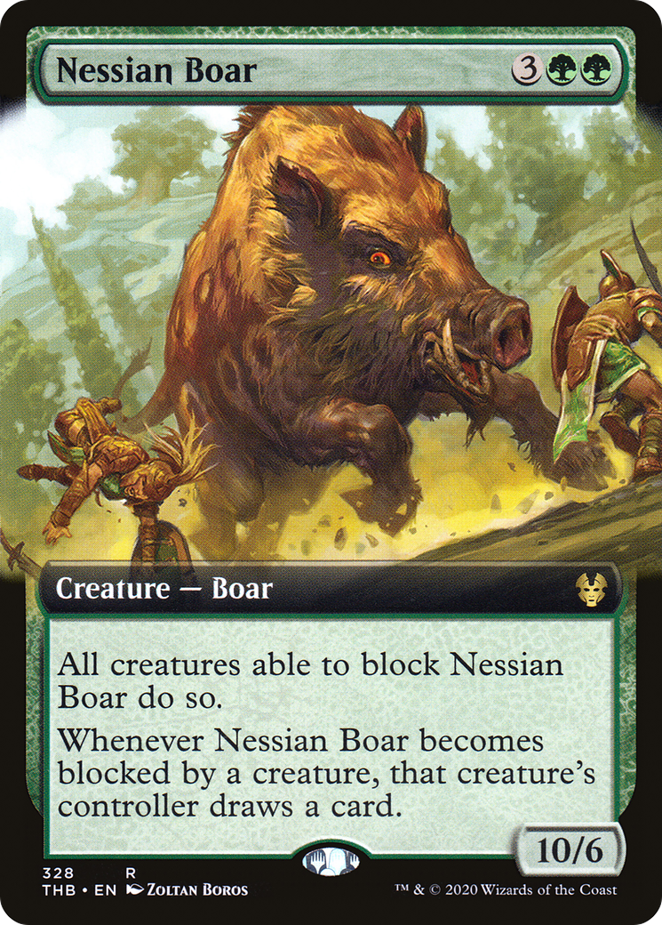 Nessian Boar (Extended Art) (THB-328) - Theros Beyond Death: (Extended Art) Foil