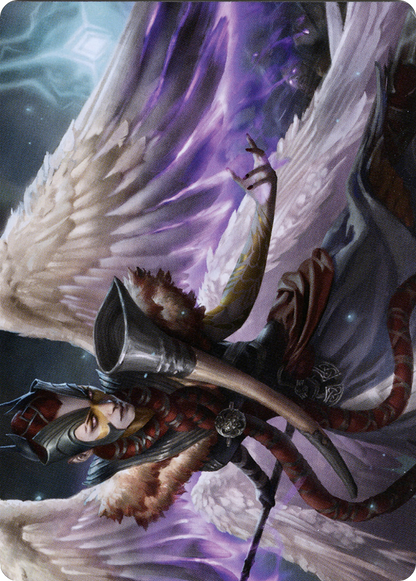 Firja, Judge of Valor // Firja, Judge of Valor (AKHM-056) - Kaldheim Art Series (Borderless)