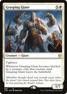 Grasping Giant⁣ - Theros Beyond Death: Extras⁣ (Rare)⁣ [288]