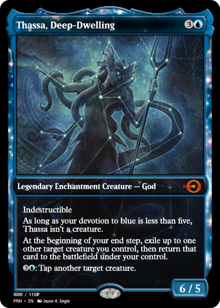 Thassa, Deep-Dwelling (PRM-79853) - Magic Online Promos: (enchantment)