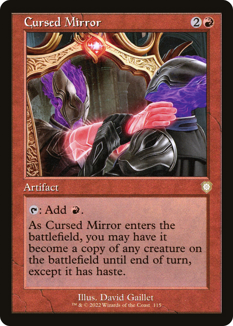 Cursed Mirror⁣ - Commander: The Brothers' War⁣ (Rare)⁣ [115]
