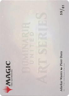 Adarkar Wastes // Adarkar Wastes (ADMU-059) - Dominaria United Art Series (Borderless)