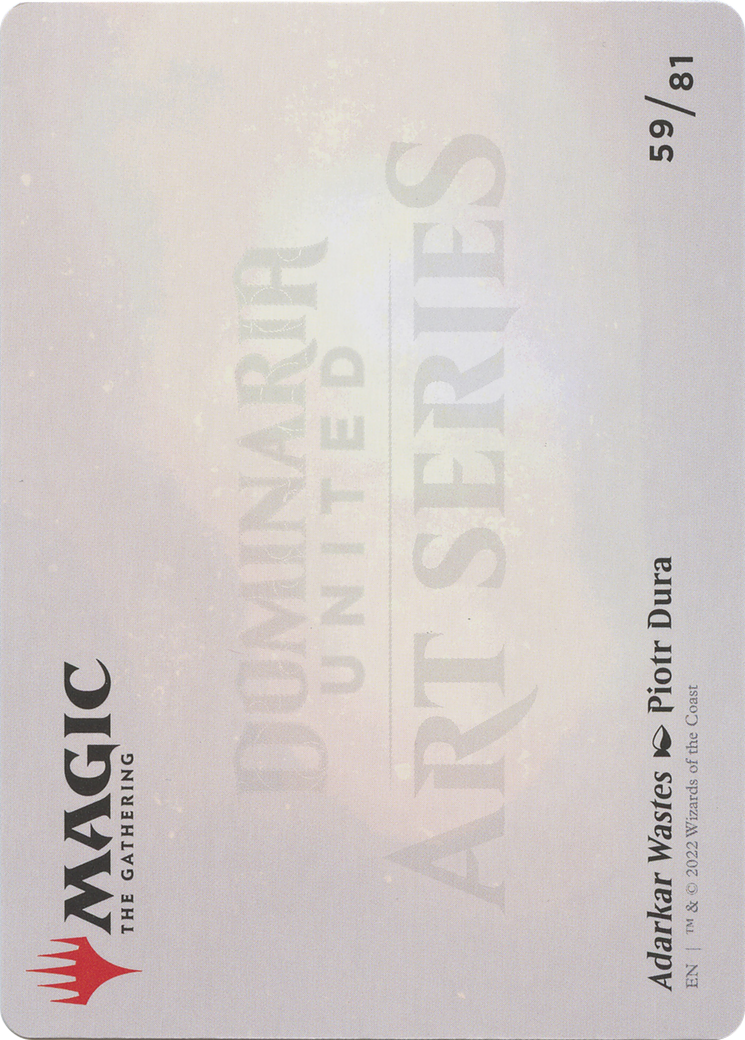 Adarkar Wastes // Adarkar Wastes (ADMU-059) - Dominaria United Art Series (Borderless) Foil